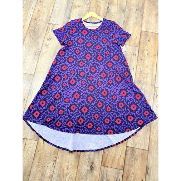 Lularoe NWT Carly High Low Dress Women's Size M  Geometric Multicolor - Picture 1 of 14